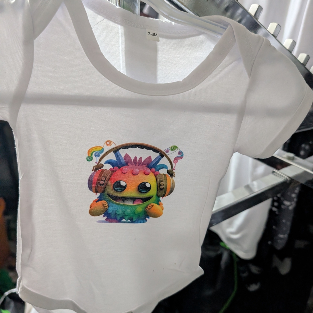 Colorful Graphic Baby Onesie